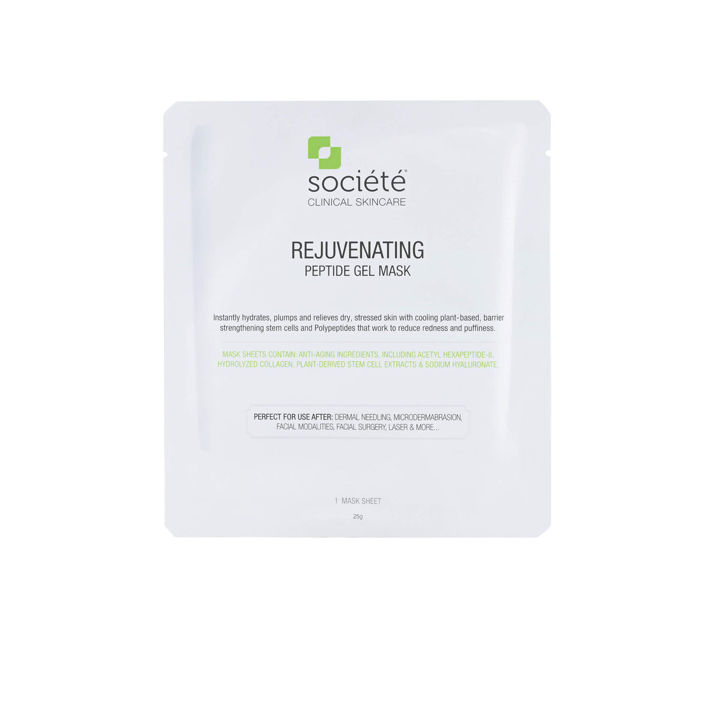 Rejuventating Peptide Mask single Societe NR